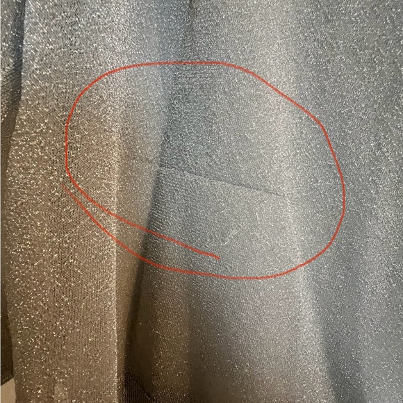 Zara Silver Metallic Thread Knit Sweater S - Picture 6 of 9